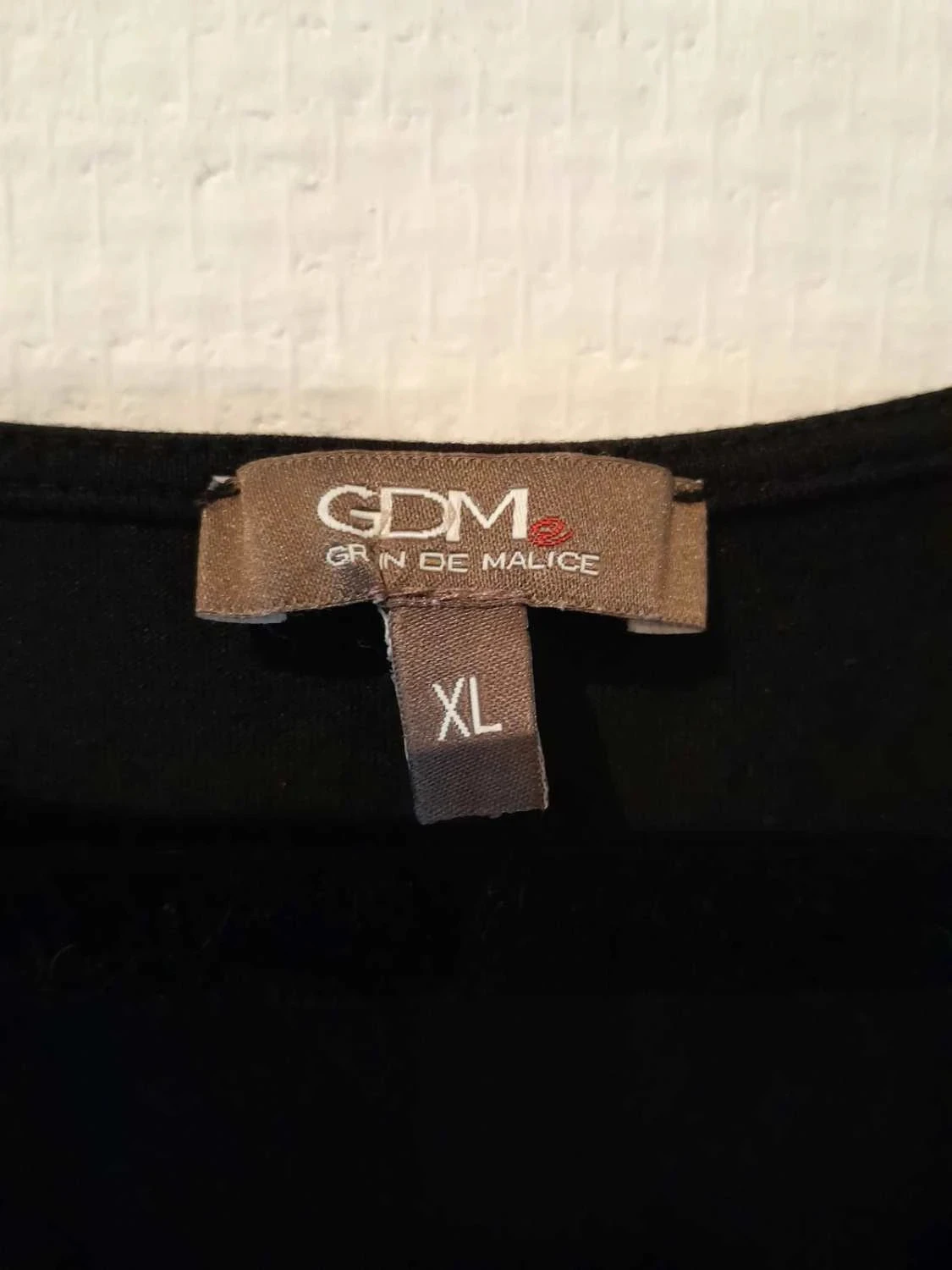 Zwart T-shirt met gezichtsprint, GDM, XL – photo 5